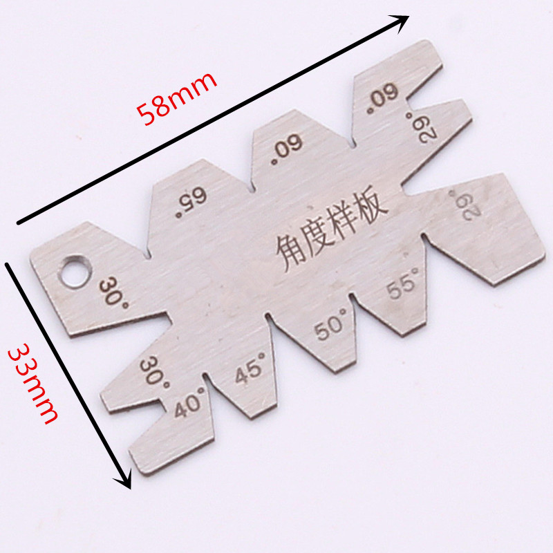Machining Threads Screw Cutting Gauge Stainless Steel Angle Arc Model Angles Measure Tool