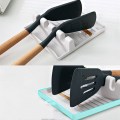Spatula Ladle Shelf Cooking Utensil Stand Holder Pot Clips Support Spoon Stove Organizer Tool Pan Cover Rack Kitchen Tools