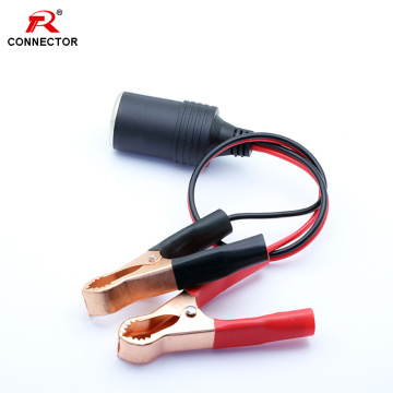 1pc 12V Car Connector, Car Battery Pump Alligator Cigarette Lighter Adapter