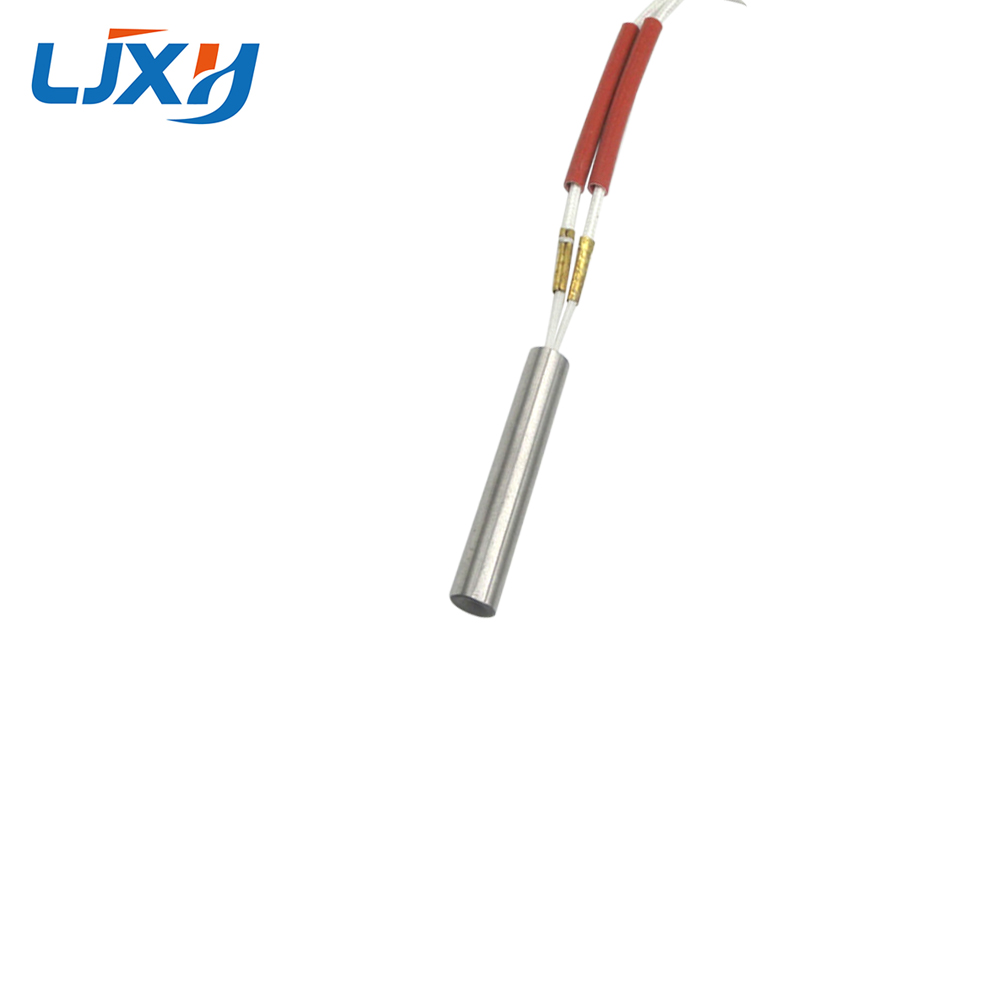LJXH 10pcs Electric Cartridge Heater 8x50mm/0.314x1.97" Tube DxL Element AC220V/110V/380V 100W/130W/160W Heater Parts for Oven