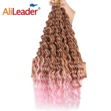 Ombre Synthetic Loose Water Wave Crochet Hair 24 Inch