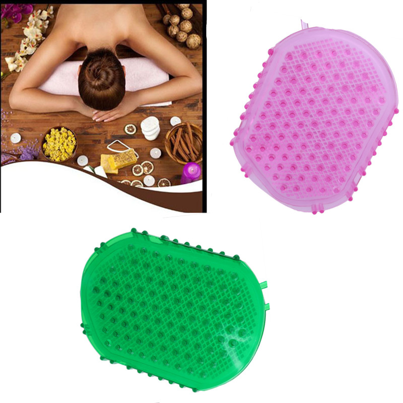 3 Color Optional Anti Cellulite Body Massager Silicon Body Scrub Brush Scrub Bath / Shower Relaxation Tool Health Care 1PC