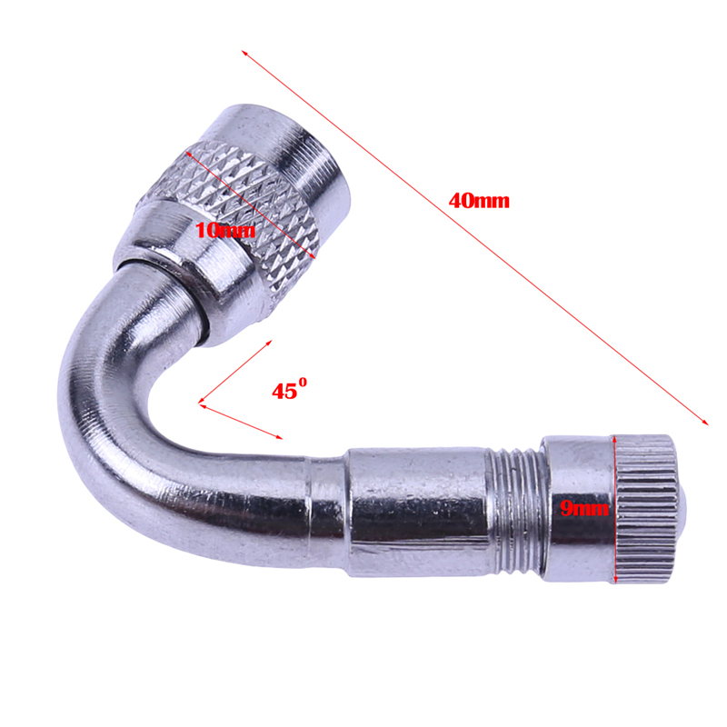 VODOOL 45/90/135 Degree Angle Car Motorcycle Air Tire Valve Schrader Valve Stem Extension Adapter Auto Moto Tyre Inflation Parts