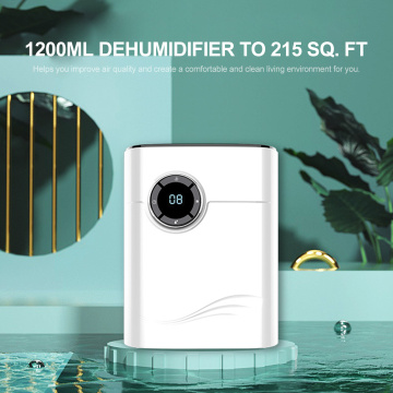 1200mL Dehumidifier to 215 Sq. Ft Portable Small air Dehumidifier Auto-off Protection Humidity Control Air Dryer