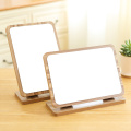 Desktop Wooden Makeup Mirror Home Decoration 90 Degree Rotating Cosmetic Dresser HD Mirror Portable Vanity Bathroom Make Up Tool