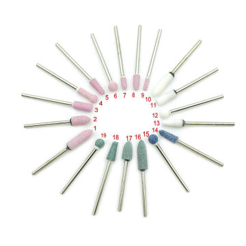 19 Types Dental Polishing Burs Nail Drill Milling Cutter Ceramic Stones Bits Electric Files Manicure Machine Equipment