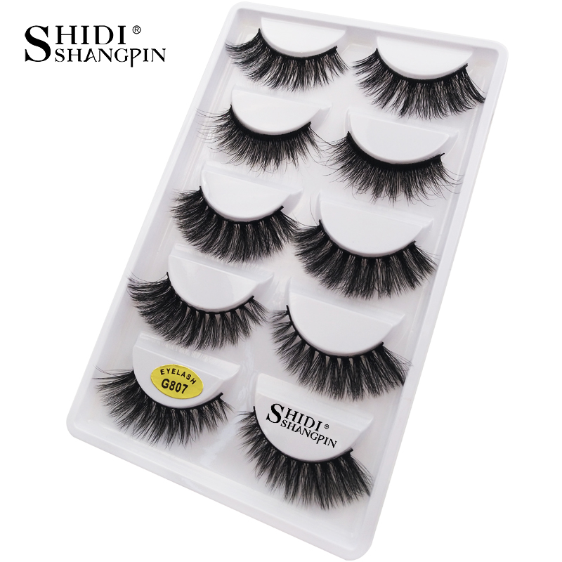 YSDO Lashes 5 pairs eyelashes natural long 3d mink lashes makeup full strip lashes faux cils mink eyelashes false eyelashes G806