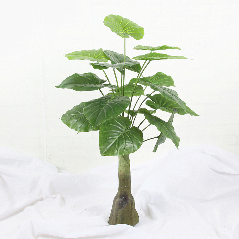 85cm Large Artificial Plants Tropical Tree Fake Monstera Leaves Plastic Palm Tree Real Touch Turtle Leaf Home Wedding Decoration