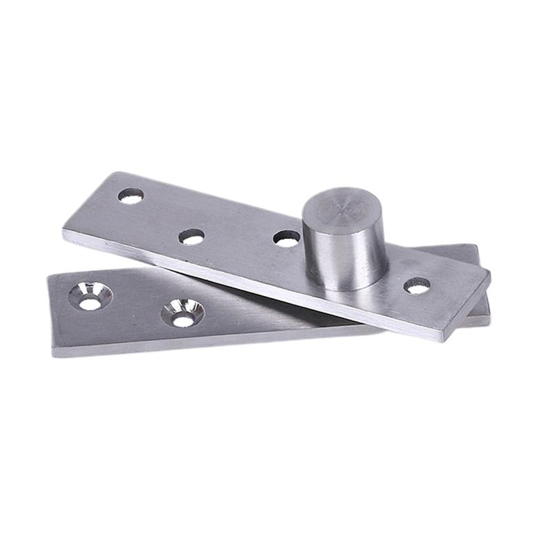 1Pc 360 Degree Rotating Furniture Hinge Stainless Steel Door Pivot Up Down Shaft Door Hinges With Eccentric Shaft Hardware