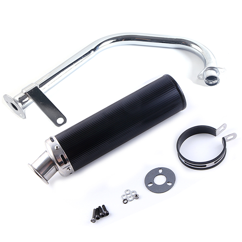 Motorcycle Exhaust Full System Muffler Contact Pipe Slip-On For Honda CG125 CG150 CG200 CG 125 150 200