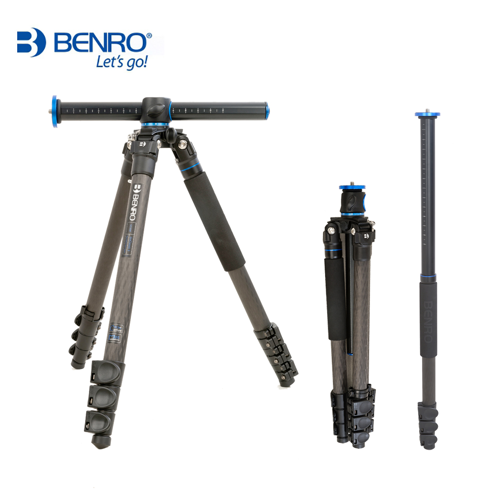 Benro GC358F Tripod Carbon Fiber Camera Monopod Tripods For Camera 4 Section Carrying Bag Max Loading 18kg