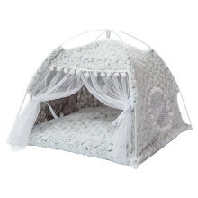 Winter Warm Cat Bed Foldable Small Cats Tent House Kitten for Dog Basket Beds Cute Cat Houses Home Cushion Pet Kennel Products
