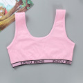 Kids Cotton Sports Training Bra Children Underwear Girls Crop Top 8-14 Years