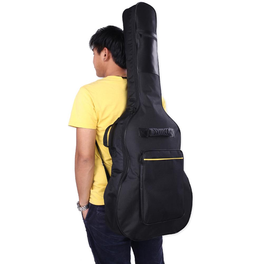 New Music Guitar Bag Cotton Padded Storage Case For 40 41 Inch Guitar Waterproof Backpack Musical Instruments Organizer Bags