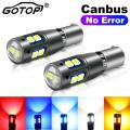 2pcs BA9S BAX9S BAY9S H21W H6W Car Led Bulb Canbus Error Free 10SMD 3030 Chips License Plate Light Auto Parking Reverse Lamp