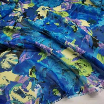 On Sale Tempera Style Chiffon Fabric for Sewing Dress Scarf Ribbon Garment See Though