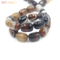 Free Shipping 10x14mm Natural Gems Stone Column Beads Jewelry Making DIY Agat Onyx Spacer Big 15"