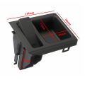 Black Double Hole Car Vehicle Front Center Console Storage Box Coin + Cup Holder for BMW E46 3SERIES 1999-2006 51168217957
