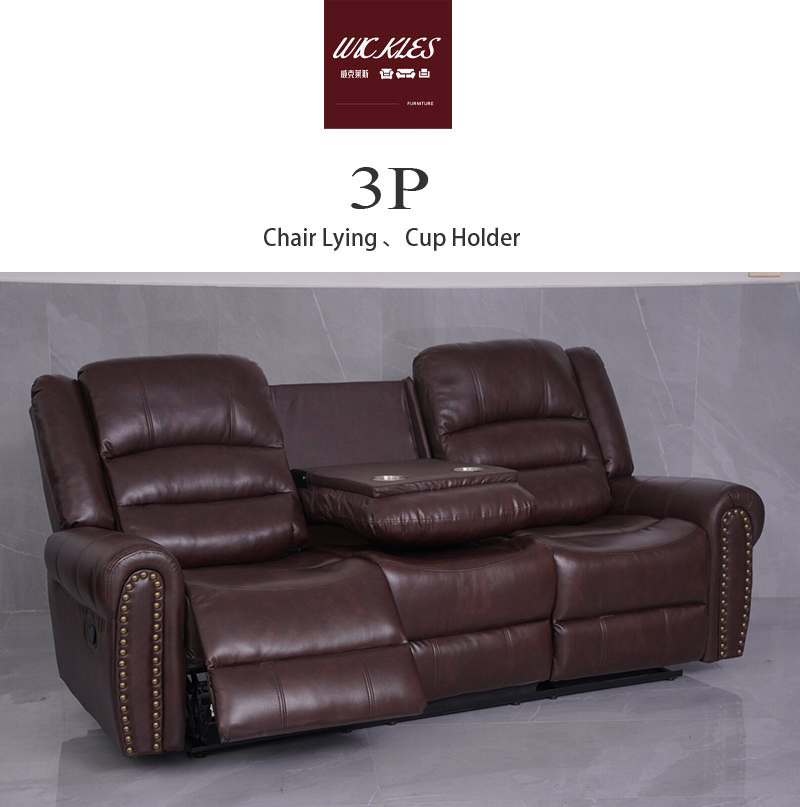 Leather Recliner Sofa 62