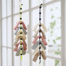 Socks Storage Organizer Sock Adjustable Non-slip Hanging Rope Hook Clips Sock Cleaning Aid Tool Socks Drying Hanger Clothesline