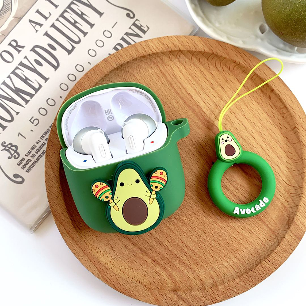 Cute Fresh Fruit Cover for JBL TUNE 220TWS Case Bluetooth Earphone Case for JBL TUNE 225TWS Earphone Case Box with Finger Ring