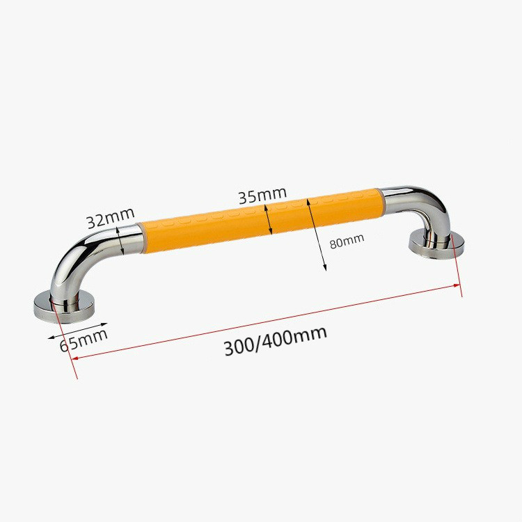 30/40cm Bathroom Handicap Safety Grab Bar Shower Grab Bar Stainless Steel Safety Grab Bar Bath Grip Handle Handrail for Bathtub