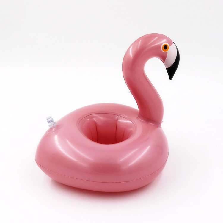 Flamingo Drink Pool Float Inflatable Floating Drink Holde 6