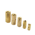 4PCS 8mm-16mm Copper Barrel Hinges Cylindrical Hidden Cabinet Concealed Invisible Brass Door Hinges For Furniture Hardware
