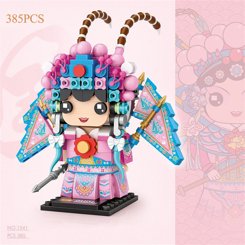 LOZ Action Figures Chinese Classical Peking Opera Building Blocks Juguetes Creator Characters Bricks Toys for Kids Gifts
