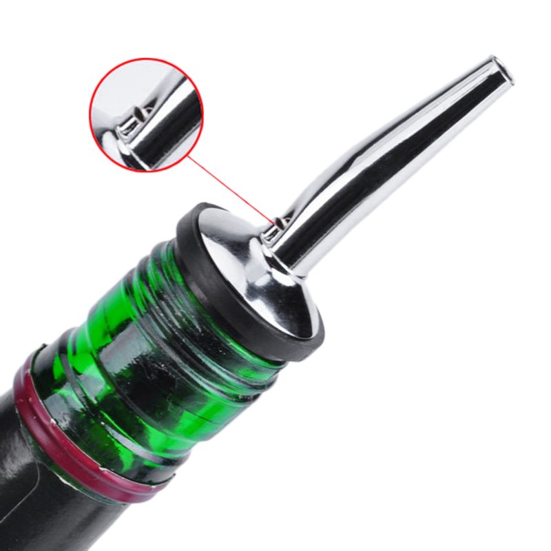 1pcs Stainless Steel Whisky Liquor Oil Wine Bottle Pourer Cap Spout Stopper Mouth Dispenser Bartender Home Bar Party Accessories