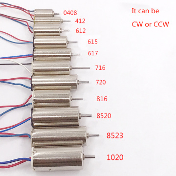 DC3V 3.7V 0408,412,612,615,617.716,720,816,8520,1020,8523 Ultrahigh Speed Coreless Motor RC Drone Tail Engine UAV Accessories