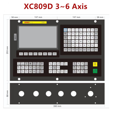 XC809D 3~6 Axis USB CNC Control System Controller Support FANUC G-code Offline Milling Boring Tapping Drilling Feeding