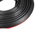 2M 13mm Slanted T-Type Car Door Gap Rubber Sealing Strip Sticker Seal Sound Insulation Weatherstrip Edge Sealant Black White