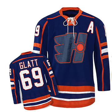 Han Duck movie Goon ice hockey jersey street shirt #69 GLATT