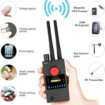 RF Bug Detector Enhanced Dual Antenna Spy Camera Finder for GSM Device GPS Signal Hidden Camera Fire Detector anti wiretapping