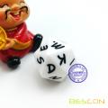 Bescon Alphabet Dice 20 Faces A-T Uppercase, 20 Sides Letter Dice
