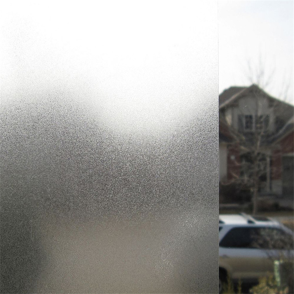 1 Meter Multiple Widths PET Opaque Privacy Static Glass Window Film Home Decor Frosted Window Sticker Bathroom Glass Film