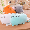 Children Gifts Soft Plush Cute Cat Shape Pillow Cushion Bolster Sofa Toy Home Decor Solid Color Animal Doll Kids toys