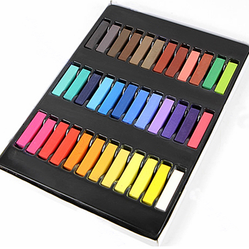 Fashion Easy Temporary Colors Non-toxic Hair Chalk Dye Soft Hair Pastels Kit Newest Hair Color