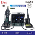 8858-i Upgraded Hot Air Station 852D Soldering Iron Desoldering Station DES H92 2 In 1 BGA Rework Solder Desoldering Tool