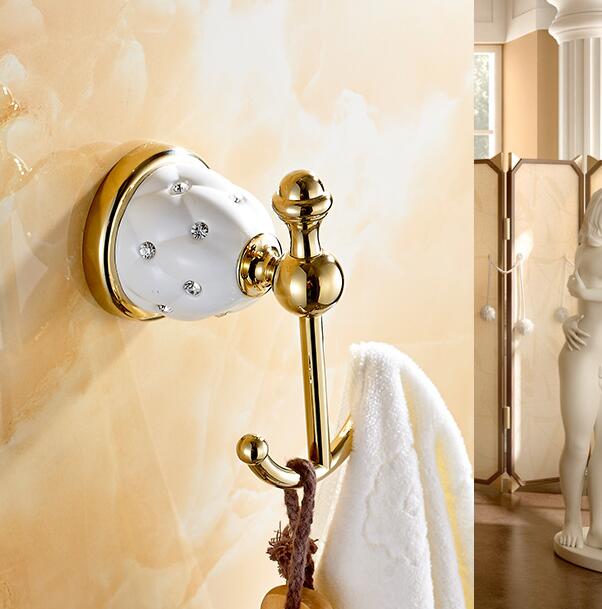 Brass & Diamond Bathroom Accessories Products Toilet Paper Holder ,Roll Holder,toilet brush holder bathroom hardware coat hook