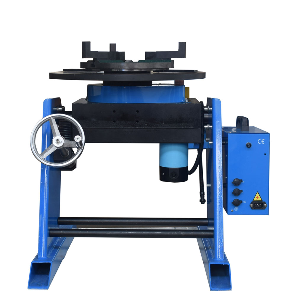 30KG Girth Welding Positioner Welding Turntable 1-15r/min 0-90 Degrees 310mm HD-30 220v