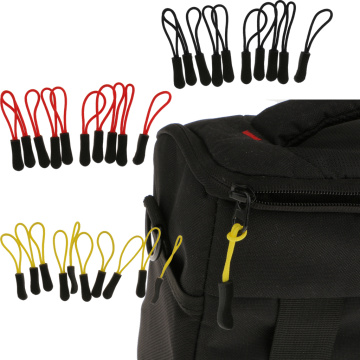 10 x Zipper Pull Cord Zip Pullers Fastener Slider for Backpack Dresses Suitcase
