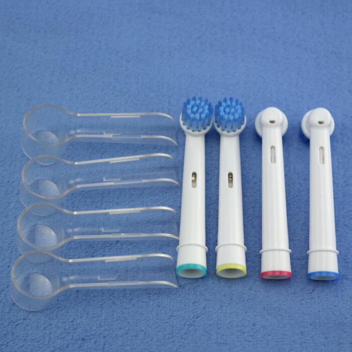 4pcs Electric Toothbrush Heads Brush Heads Replacement for Oral Hygiene B Sensitive EBS-17A For Family Health Use