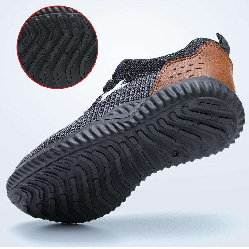 2020 Summer Steel Toe Work Safety Shoes for Men Indestructible Security Boots Man Breathable Light Industrial Casual Shoes Male