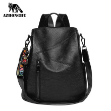 Backpack Women New Wave Anti-Theft Travel Bag Korean Version Of The Wild Fashion Large Capacity Soft Leather Women's Backpack