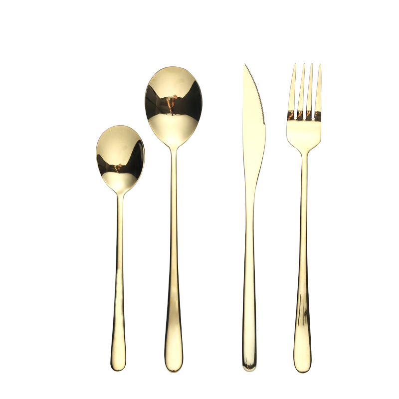 Spklifey Gold Cutlery Set Fork Stainless Steel Spoon Kitchen Dessert Dinner Fork Spoon Knife Set Dinnerware Tableware Set
