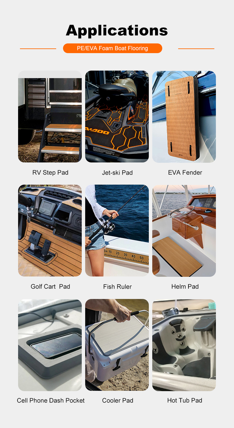 faux teak boat flooring