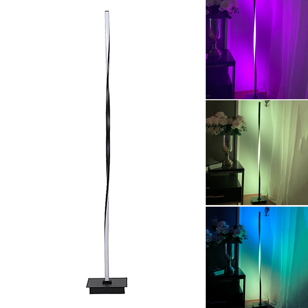 LED Floor Lamp RGB Remote Control Bedside Corner Standing Pole Lamp for Home Decor