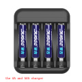 new JUGEE 2000mah 1.5v AA 3000mWh AAA 1000mwh usb rechargeable Li-polymer lithium AA usb battery